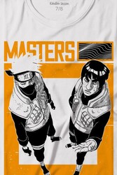 Naruto Kakashi Masters Anime Dizi Ustalar Japonca Baskılı Tişört Çocuk T-shirt - Thumbnail