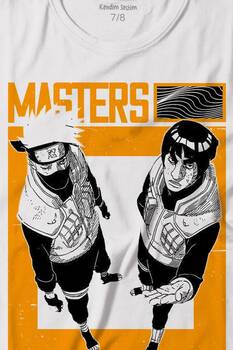 Naruto Kakashi Masters Anime Dizi Ustalar Japonca Baskılı Tişört Çocuk T-shirt