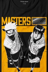 Naruto Kakashi Masters Anime Dizi Ustalar Japonca Baskılı Tişört Çocuk T-shirt - Thumbnail