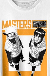 Naruto Kakashi Masters Anime Dizi Ustalar Japonca Baskılı Tişört Unisex T-shirt - Thumbnail