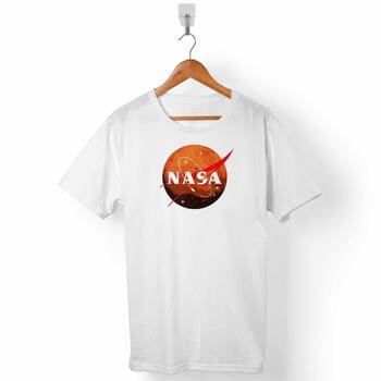 NASA MARS GEZEGEN LOGOSU COSMOS ASTRONOT ERKEK TİŞÖRT