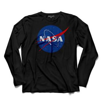 NASA UZAY AJANSI COSMOS LOGO UZUN KOLLU TİŞÖRT