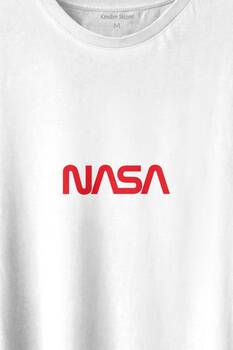 Nasa Wom Göğüs Logo Ulusal Havacılık Ve Uzay ABD Baskılı Tişört Unisex T-shirt