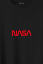 Nasa Wom Göğüs Logo Ulusal Havacilık Ve Uzay Abd Baskılı Tişört Unisex T-Shirt - Thumbnail