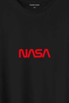 Nasa Wom Göğüs Logo Ulusal Havacilık Ve Uzay Abd Baskılı Tişört Unisex T-Shirt