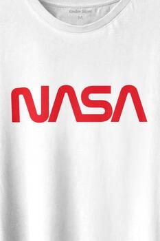 Nasa Wom Logo Ulusal Havacılık Ve Uzay ABD Baskılı Tişört Unisex T-shirt