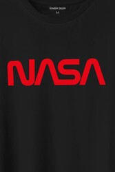 Nasa Wom Logo Ulusal Havacilık Ve Uzay Abd Baskılı Tişört Unisex T-Shirt - Thumbnail