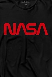 Nasa Wom Logo Ulusal Havacılık Ve Uzay Abd Uzun Kollu Tişört Baskılı T-Shirt - Thumbnail