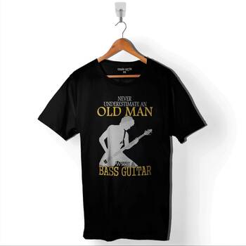 Neıl Young Never Undersestimate An Old Man Baskılı Tişört Unisex T-Shirt