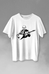 Neşet Ertaş Bozkırın Tezenesi Halk Müziği Bağlama Baskılı Tişört Unisex T-shirt - Thumbnail