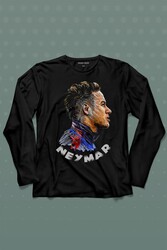 Neymar Jr 10 Psg Uzun Kollu Tişört Baskılı T-Shirt - Thumbnail