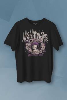 Nightmare Club Korku Kulübü Baskılı Tişört Unisex T-shirt