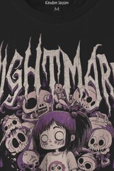 Nightmare Club Korku Kulübü Baskılı Tişört Unisex T-shirt - Thumbnail