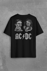 Nikola Tesla Büyüktür Edison Doğru Ac Dc Akım Sırt Ön Baskılı Oversize Tişört Unisex T-Shirt - Thumbnail