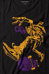 Ninja Kaplumbağa Kaykay TMNT Skate Sokak Baskılı Tişört Çocuk T-shirt - Thumbnail