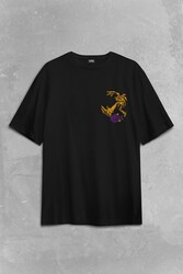 Ninja Kaplumbağa Kaykay Tmnt Skate Sokak Sırt Ön Baskılı Oversize Tişört Unisex T-Shirt - Thumbnail