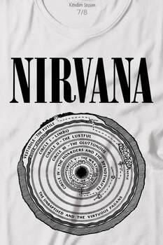 Nirvana Bleach Albüms Rock Music Circle Plak Baskılı Tişört Çocuk T-shirt