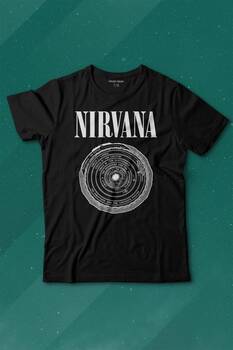 Nirvana Bleach Albüms Rock Music Circle Plak Baskılı Tişört Çocuk T-shirt