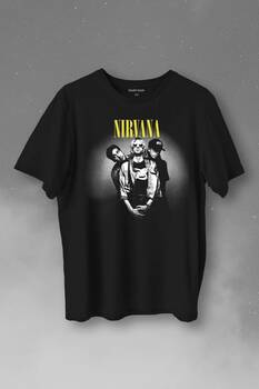 Nirvana Grunge Punk Rock 90S 90Lar Kurt Cobain Müzik Baskılı Tişört Unisex T-Shirt