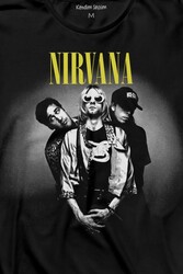 Nirvana Grunge Punk Rock 90S 90Lar Kurt Cobain Müzik Uzun Kollu Tişört Baskılı T-Shirt - Thumbnail