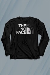 No Face Spirited Away The North Face Uzun Kollu Tişört Baskılı T-Shirt - Thumbnail