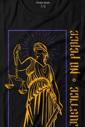 No Justice No Peace Adalet Barış Urban Street Culture Urban Wear Baskılı Tişört Çocuk T-shirt - Thumbnail