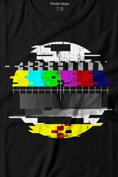 No Signal Teletex Nostalji Tv Tele Tex Baskılı Tişört Çocuk T-shirt - Thumbnail