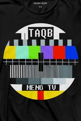 No Signal Teletex Nostalji Tv Uzun Kollu Tişört Baskılı T-Shirt - Thumbnail