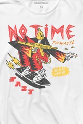 No Time To Waste Skate Kaykay Urban Streetwear Uzun Kollu Tişört Baskılı T-Shirt - Thumbnail