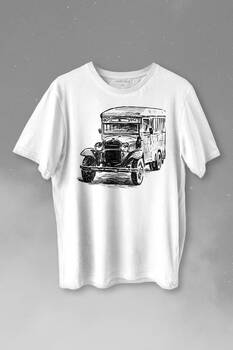 Old Bus Eski Yaşlı Nostalji Otobüs Baskılı Tişört Unisex T-shirt