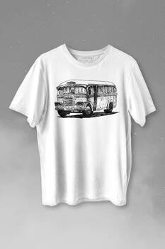 Old Bus Eski Yaşlı Nostalji Otobüs Baskılı Tişört Unisex T-shirt