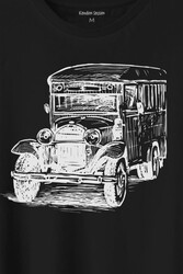 Old Bus Eski Yaşlı Nostalji Otobüs Baskılı Tişört Unisex T-Shirt - Thumbnail