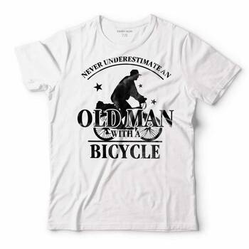 OLD MAN BICYCLE NEVER BİSİKLET ÇOCUK TİŞÖRT