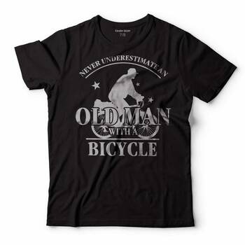 OLD MAN BICYCLE NEVER BİSİKLET ÇOCUK TİŞÖRT