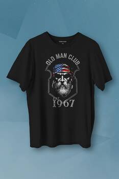 Old Man Club 1967 Baskılı Tişört Unisex T-shirt