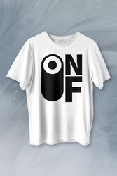 On Off Aç Kapa Urban Street Wear Baskılı Tişört Unisex T-shirt - Thumbnail