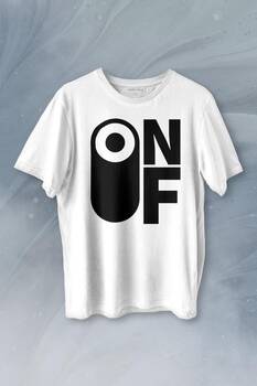 On Off Aç Kapa Urban Street Wear Baskılı Tişört Unisex T-shirt