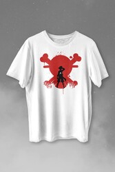 One Piece Anime Dizi Japanese Urban Wear Street Culture Baskılı Tişört Unisex T-shirt - Thumbnail