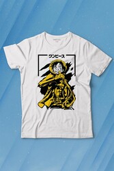 One Piece Anime Dizi Japonca Japanese Wear Baskılı Tişört Çocuk T-shirt - Thumbnail