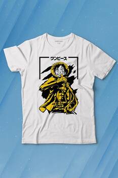 One Piece Anime Dizi Japonca Japanese Wear Baskılı Tişört Çocuk T-shirt