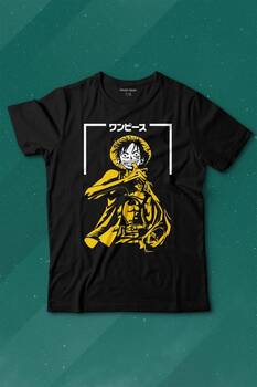 One Piece Anime Dizi Japonca Japanese Wear Baskılı Tişört Çocuk T-shirt