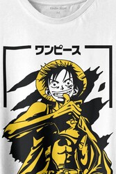 One Piece Anime Dizi Japonca Japanese Wear Baskılı Tişört Unisex T-shirt - Thumbnail