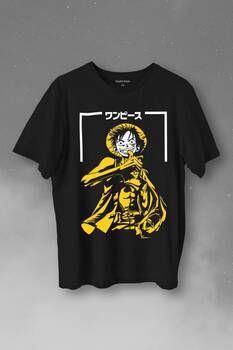 One Piece Anime Dizi Japonca Japanese Wear Baskılı Tişört Unisex T-Shirt