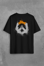 Overwatch Heroes Steam Logo Over Watc Sırt Ön Baskılı Oversize Tişört Unisex T-Shirt - Thumbnail