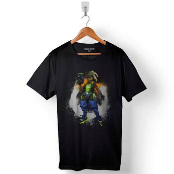 Overwatch Lucıo Heroes Steam Logo Baskılı Tişört Unisex T-Shirt