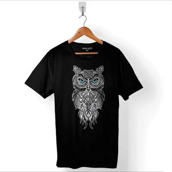 Owl Baykuş Design Desen Tasarım Yavru Minik Kuş Baskılı Tişört Unisex T-Shirt