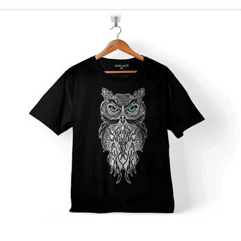 OWL BAYKUŞ DESIGN DESEN TASARIM YAVRU MİNİK KUŞ ÇOCUK TİŞÖRT