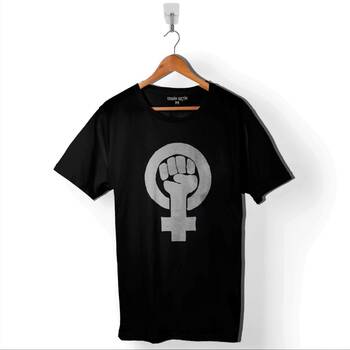 Özgürlük Eylem Güçlü Kadın Hakları Feminizm Baskılı Tişört Unisex T-Shirt