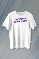 Party Never Ends Music Acid Baskılı Tişört Unisex T-shirt - Thumbnail