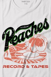 Peaches And Records Grunge Type Baskılı Tişört Çocuk T-shirt - Thumbnail